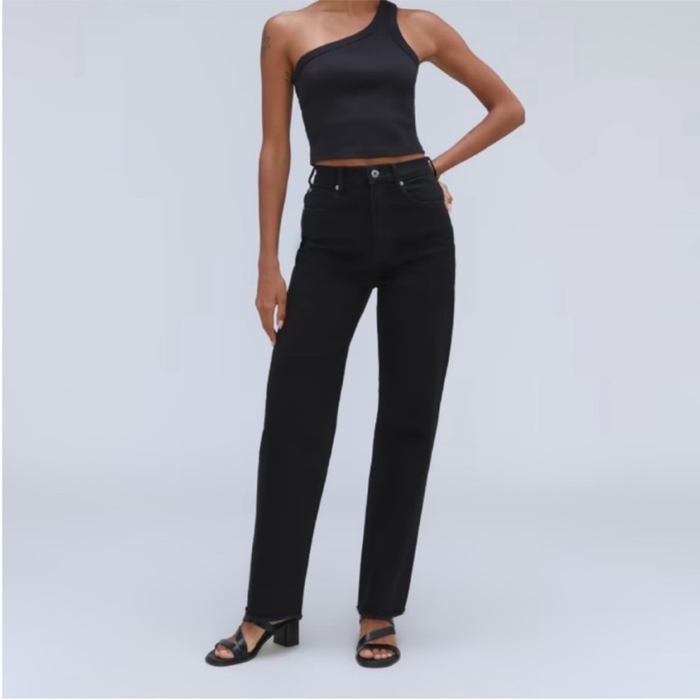 NWT Everlane The Way High Jean Black Size 26
